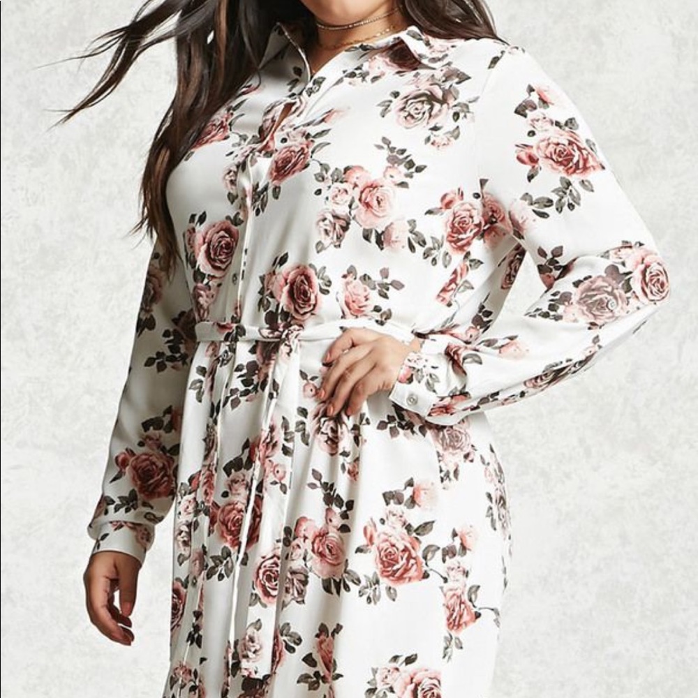 FOREVER 21 PLUS shirt dress.